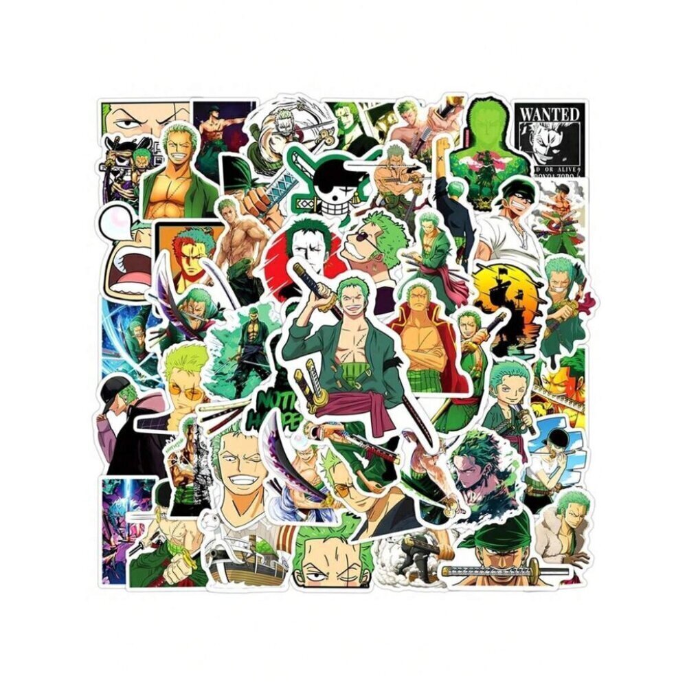 50 PCS ONE PIECE Waterproof Cartoon Stickers Luggage Decoration Stickers